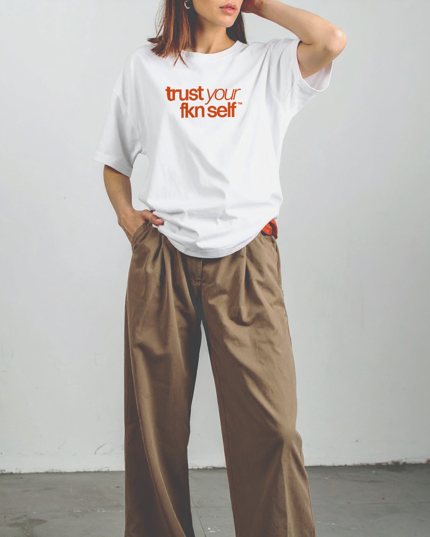Trust Your FKN Self T-Shirt – Oversized Streetwear for Creatives & Entrepreneurs